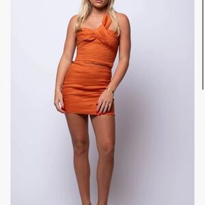 Astr the Label burnt orange set NWT